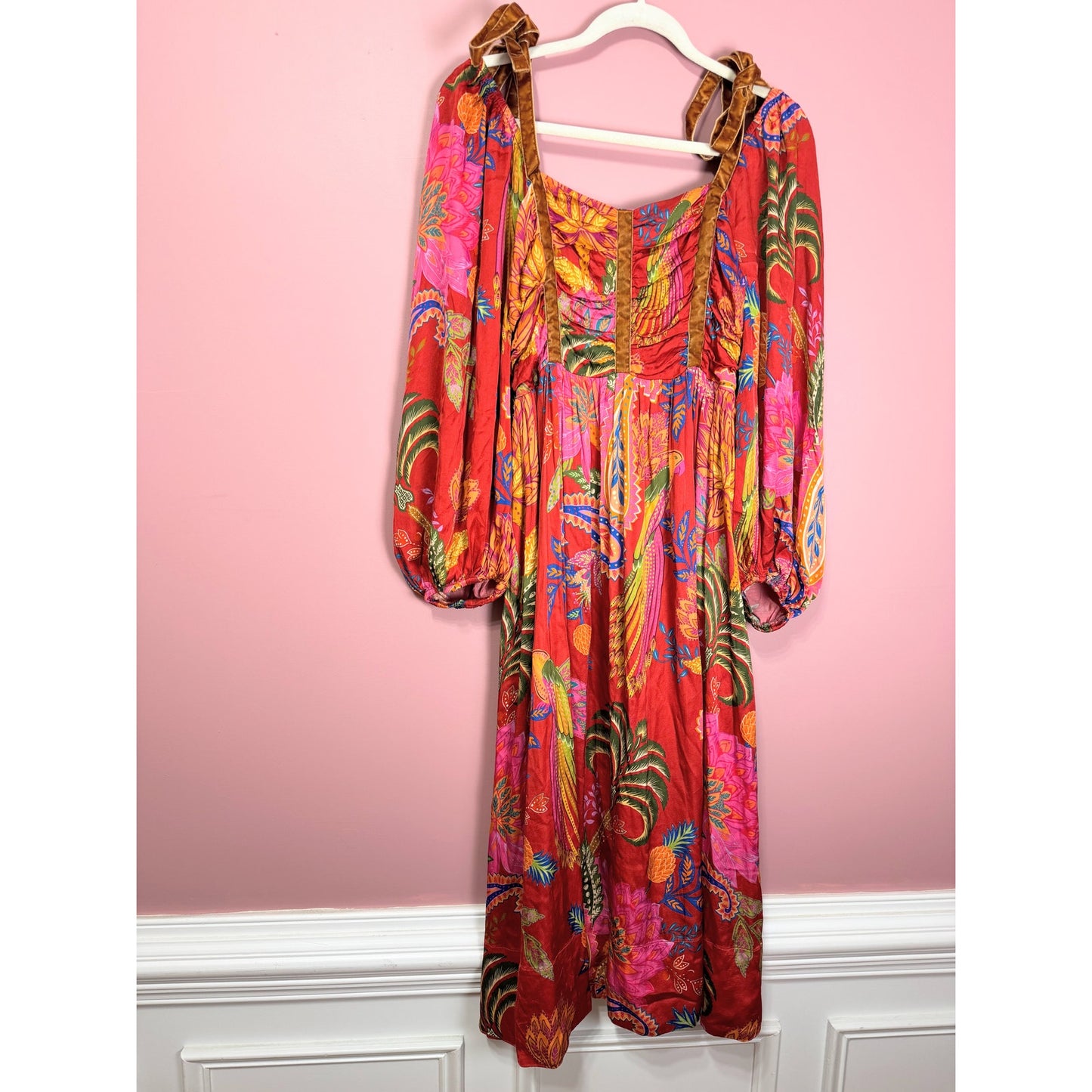 Farm Rio Mystic Bush Midi Dress Size Large