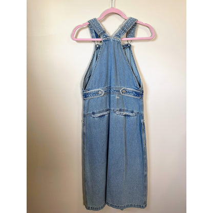 NEW NWT Sea NY Marion Mended Denim Overall Midi Dress Size 2
