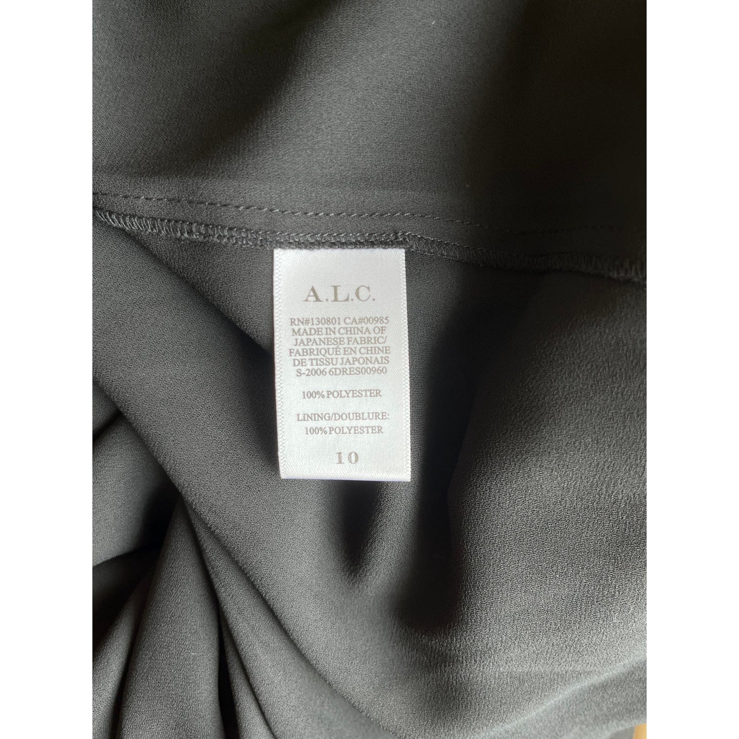 A.L.C Black Libra Maxi Evening Dress Size 10