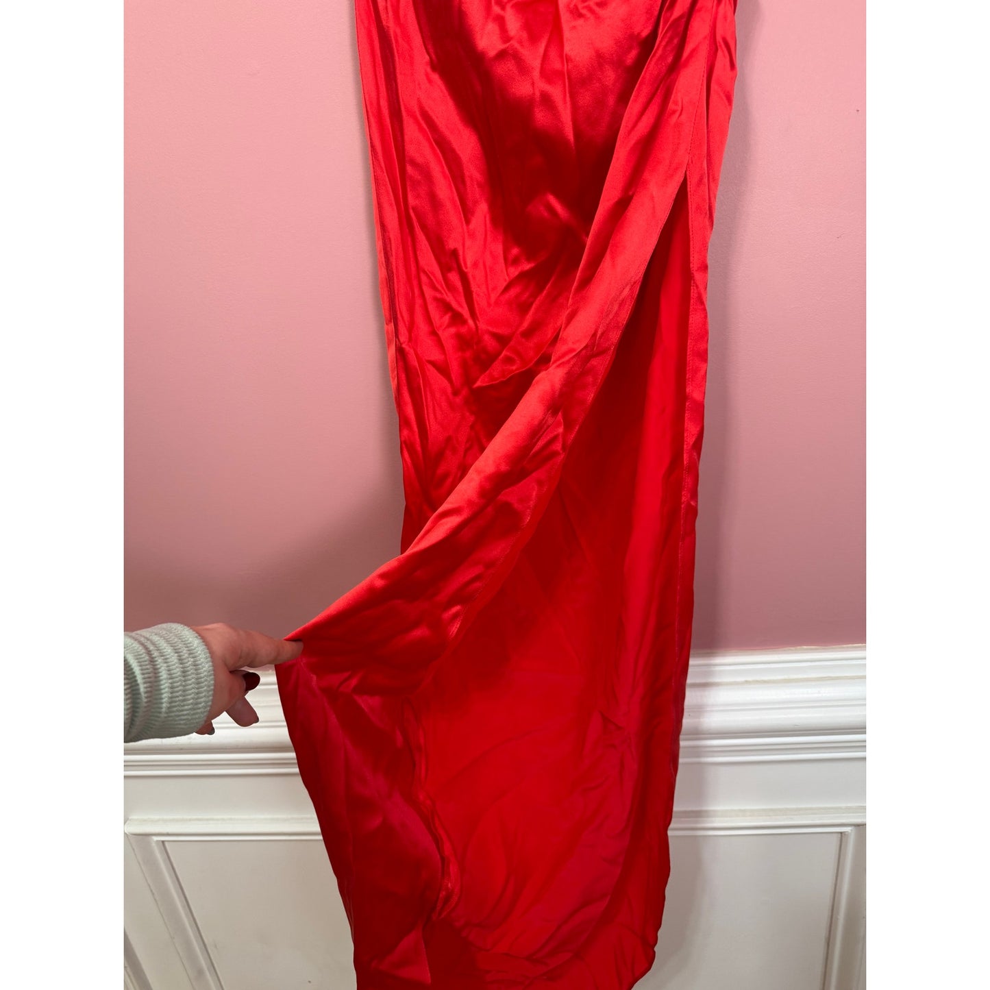 Amanda Uprichard Samba Gown in Candy Apple Size XS