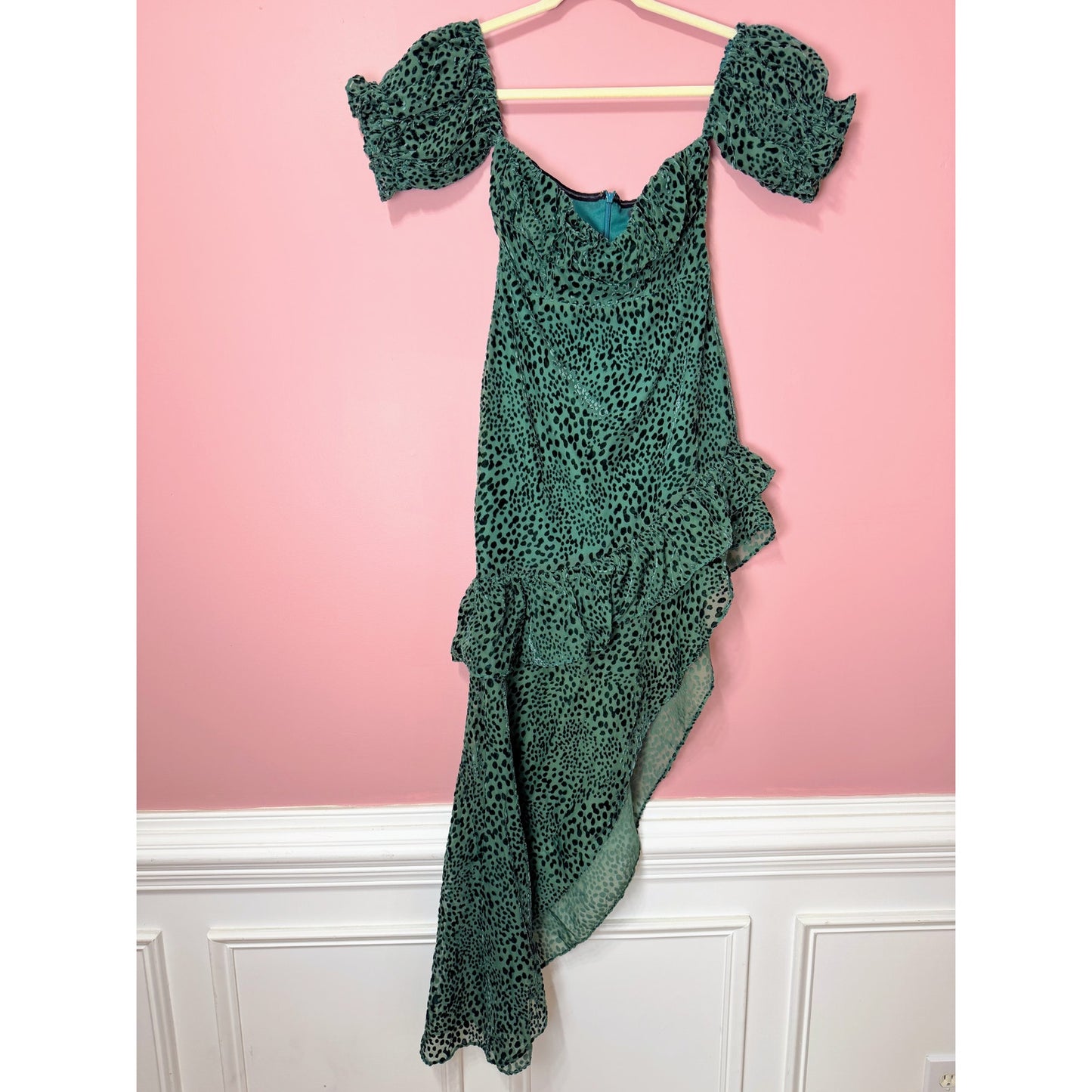 Majorelle Kayleigh Dress in Deep Teal XS