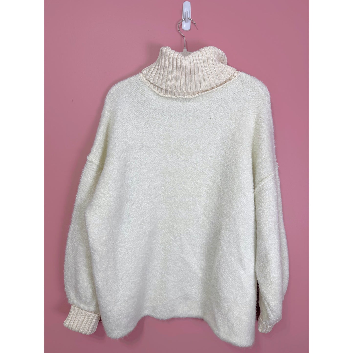 NEW Free People Milo Pullover in White Size XS