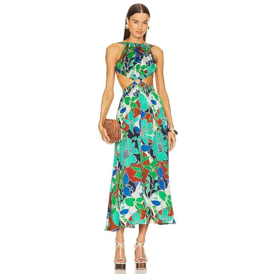 Cult‎ Gaia Theia Dress Botanic Aqua Size Medium