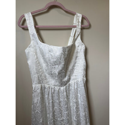 Show Me Your Mumu Midi Dress Square Neck Smocked Back Bridal Summer