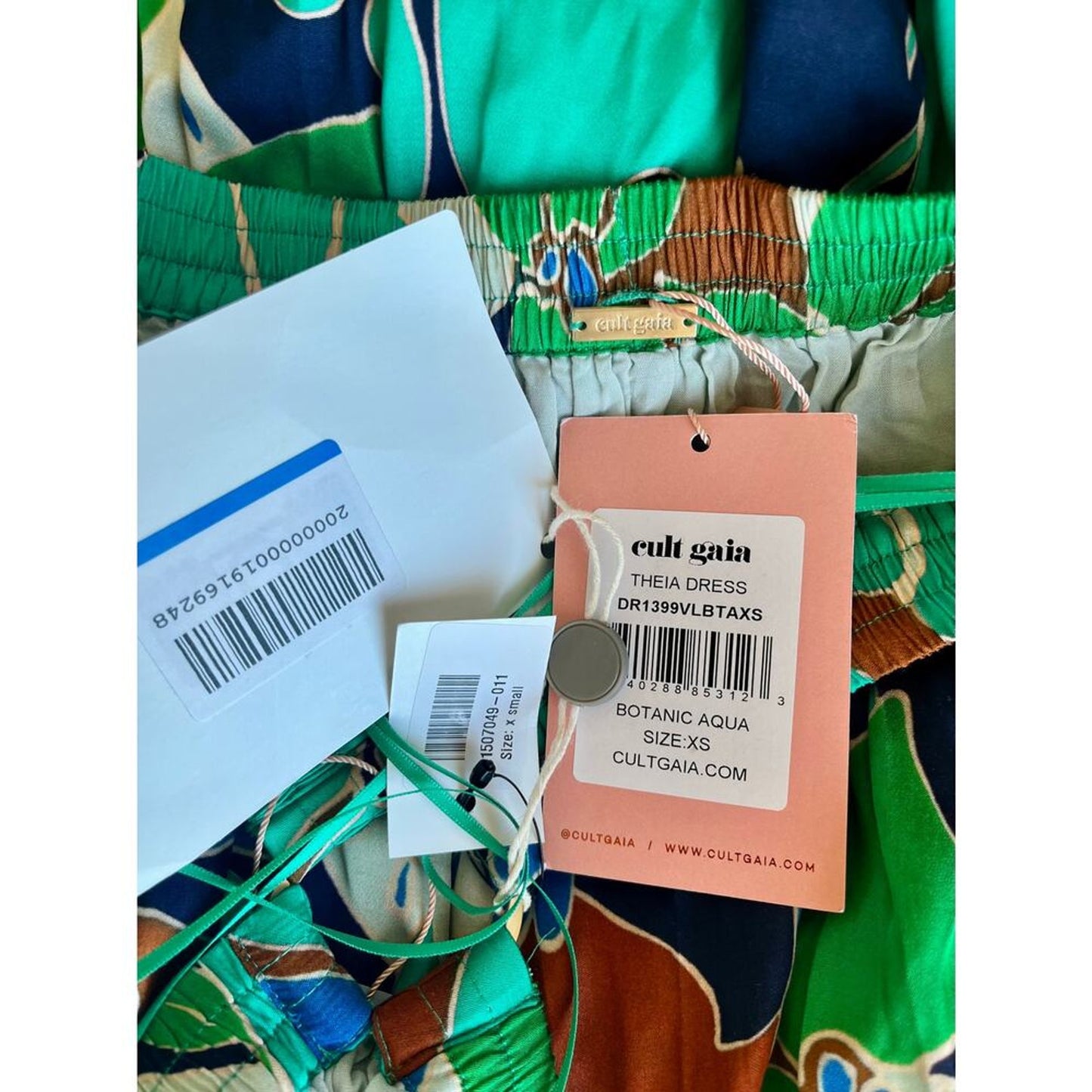 Cult Gaia Theia Dress Botanic Aqua Size‎ XS