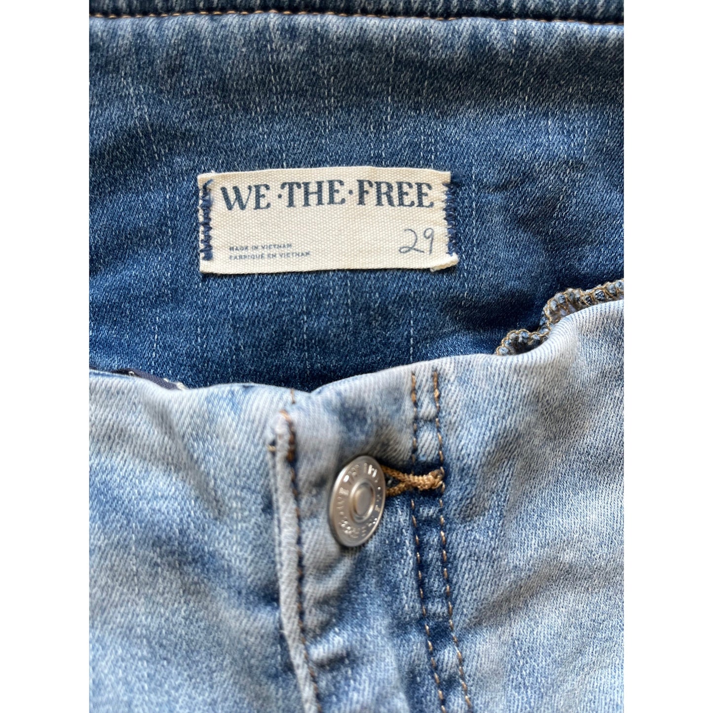 Free People CRVY Wild Honey Raw Hem Flare Jeans Size 29
