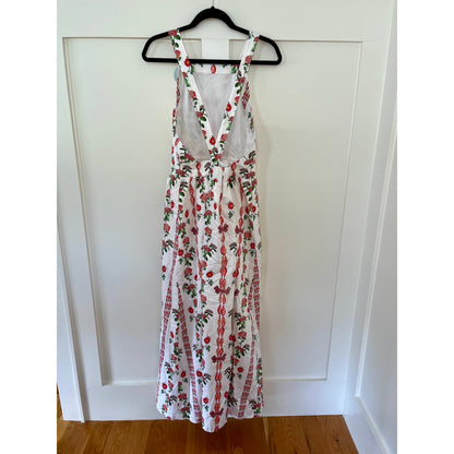 NEW NWT Hill House The Addie Dress Red Shell Vine Stripe Size XL