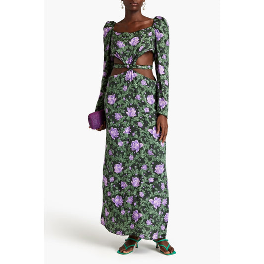 Agua by Agua Bendita Cuarzo Peony Dress Multi Size Large