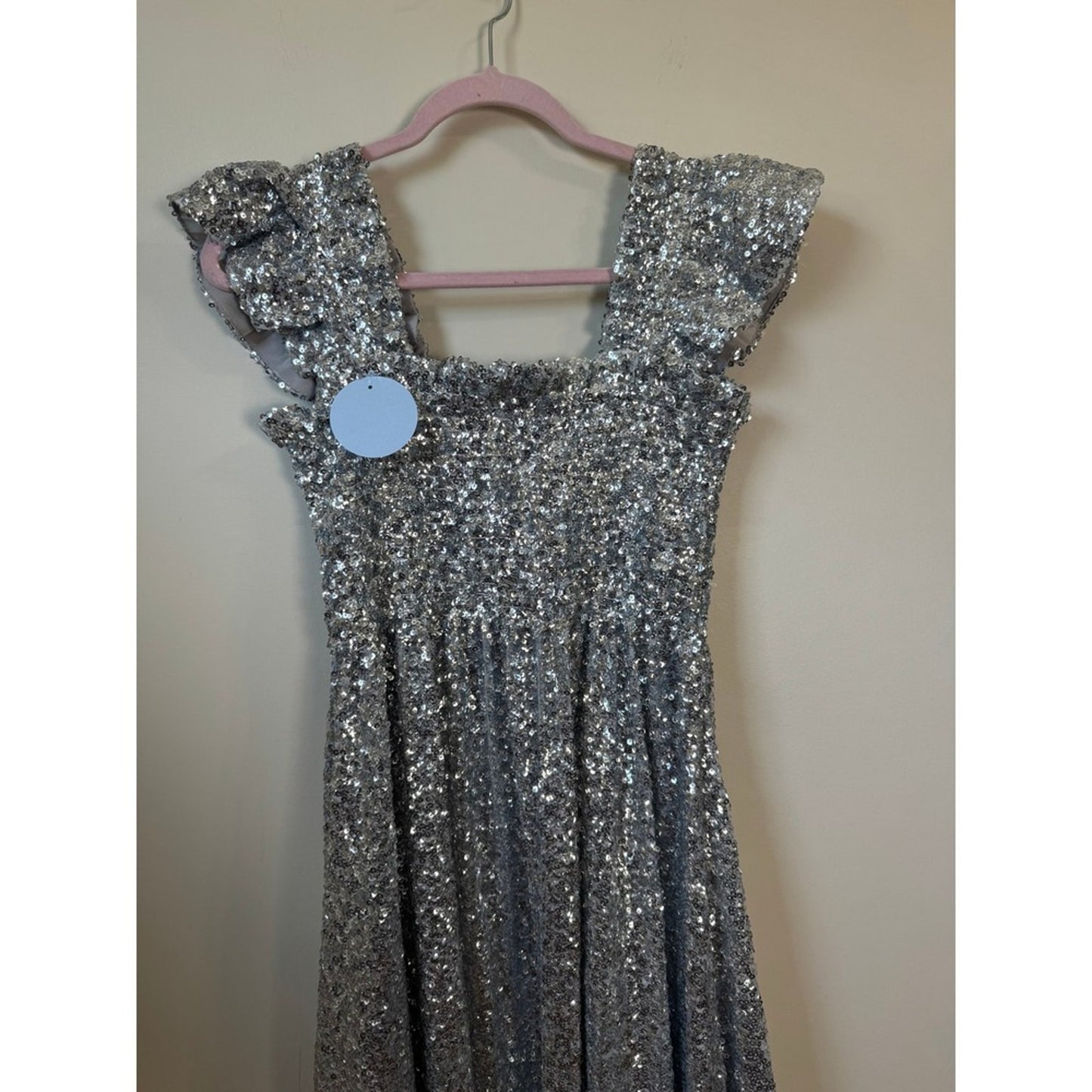 Hill House Home Ellie Nap Dress Silver Sequin Collectors Edition 2023 NWT Medium