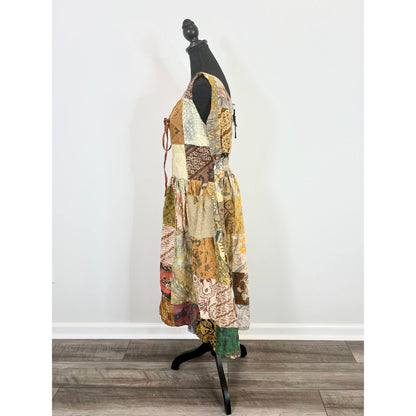 Jaded Gypsy Patchwork Midi Dress L/XL
