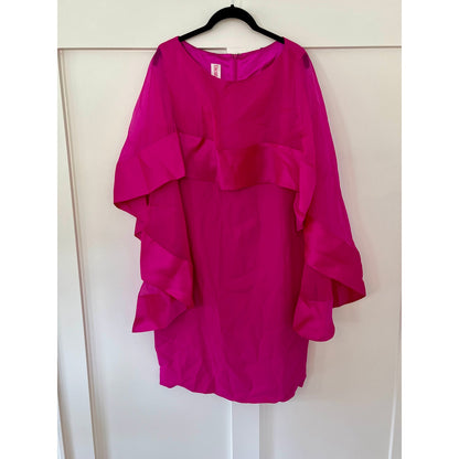 NEW Tom And Linda Platt Saturn Mother of the Bride Dress Hot Pink Size 10