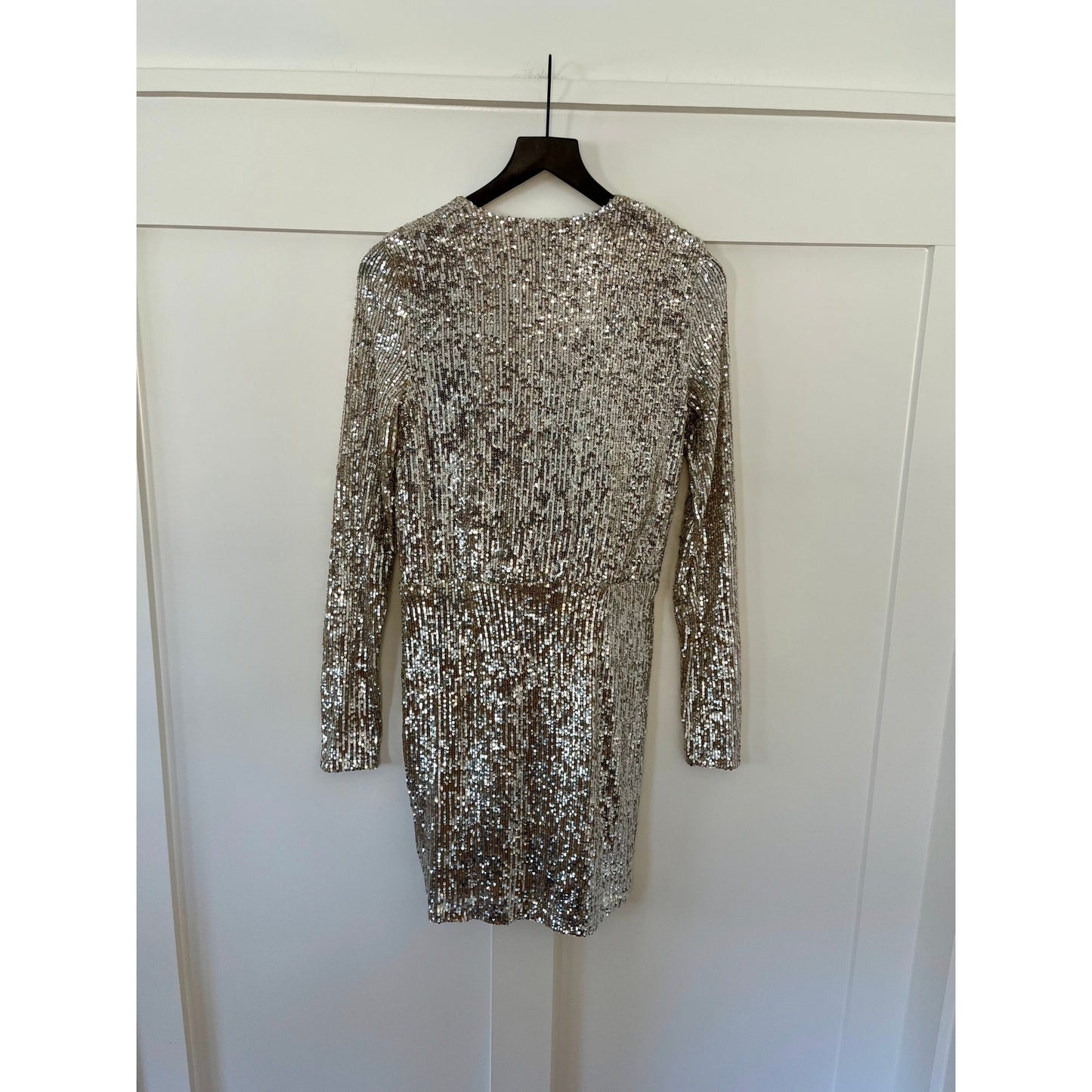 Show Me Your Mumu Party Hop Dress Silver Size Medium