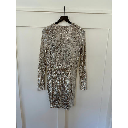 Show Me Your Mumu Party Hop Dress Silver Size Medium