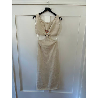 Cult Gaia Bank Knit Dress Off White Size Large