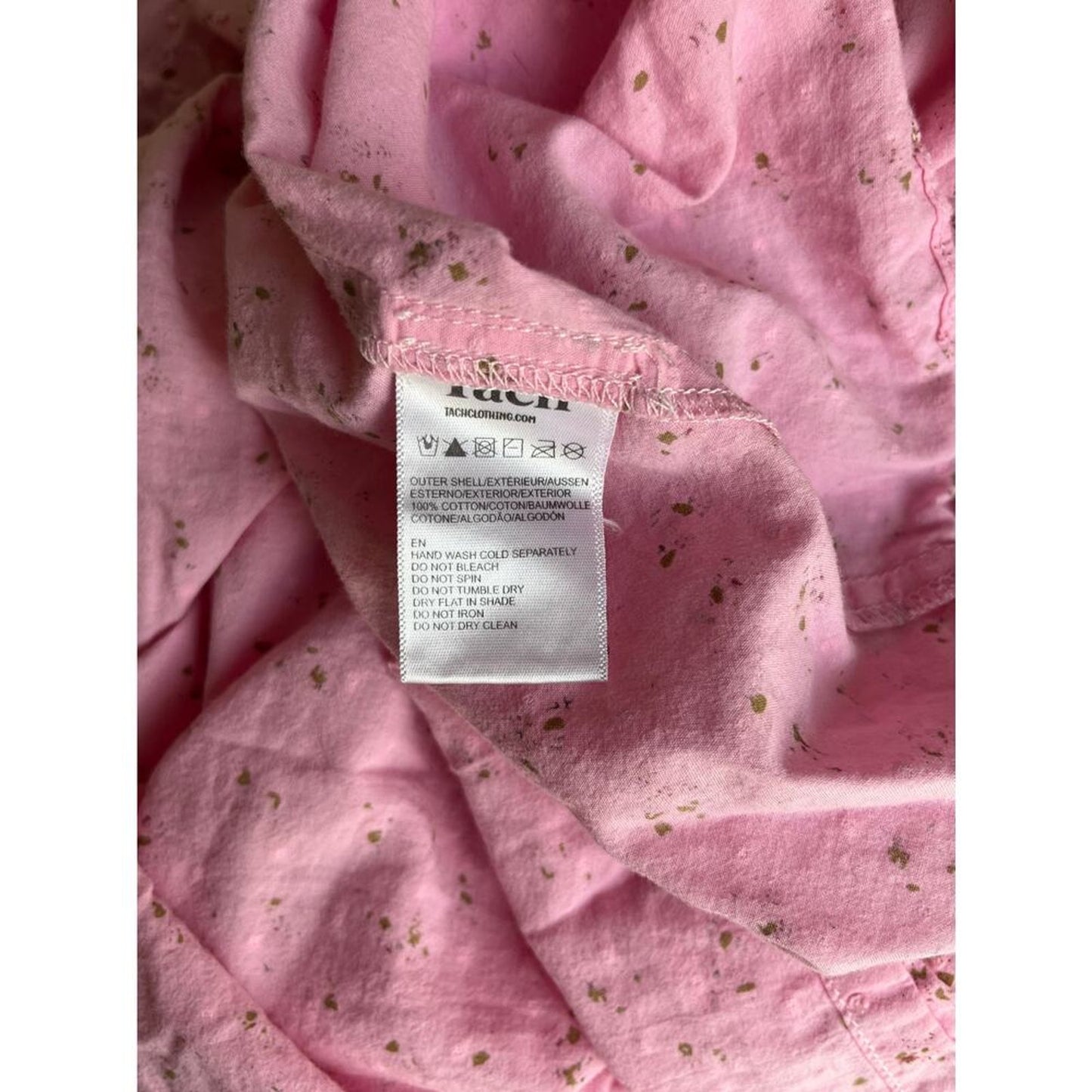 Tach Clothing Amelie Voile Midi Sundress Pink Floral Size‎ Large
