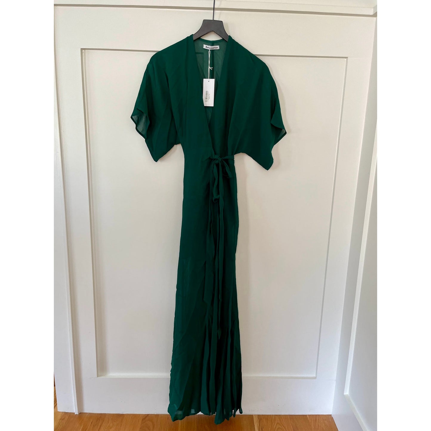 Reformation Winslow Dress Emerald Green Size XS