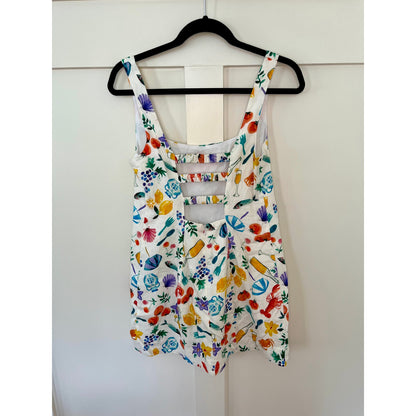 NEW Show Me Your Mumu Steph Mini Dress Italian Picnic Linen Size Small
