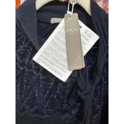 High Knit Keepsake Jersey Wool-blend Long Sleeve Top Size XS