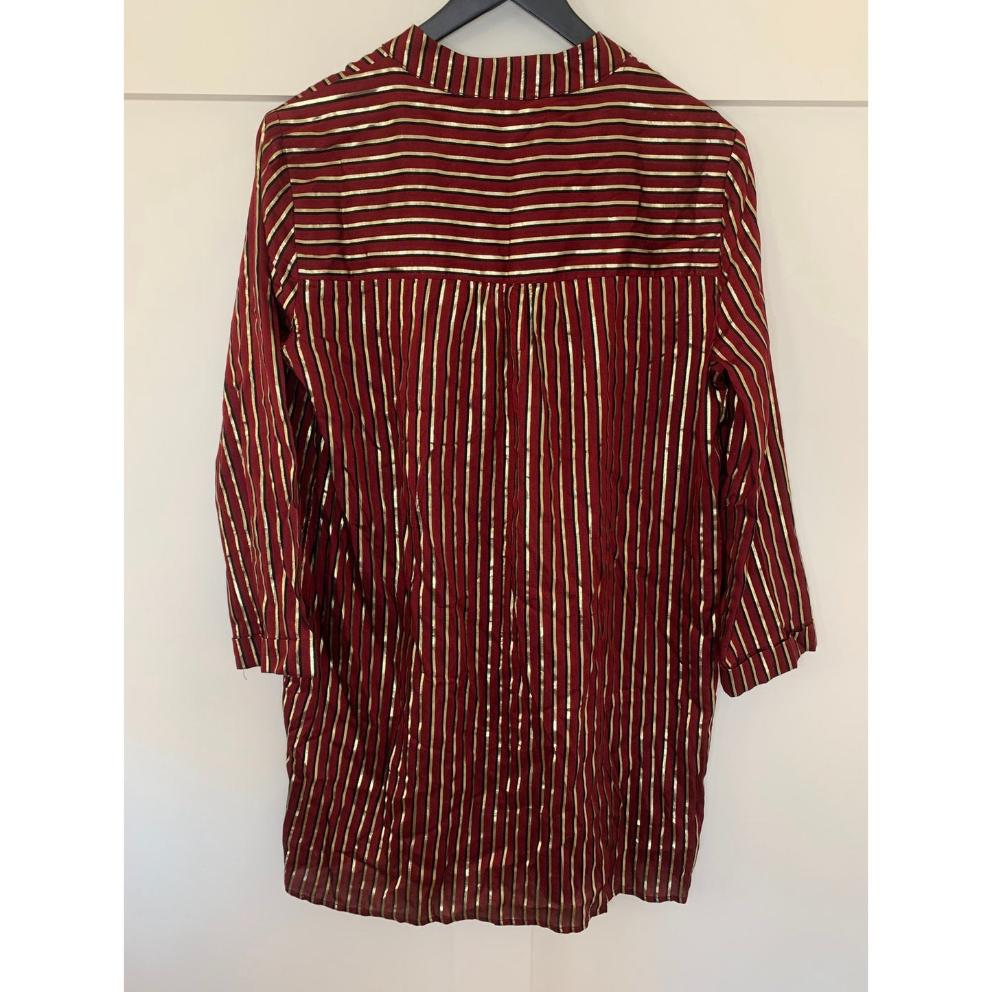 Show Me Your Mumu Maribelle Shirt Dress in Late Night Stripe Size XS Long Sleeve