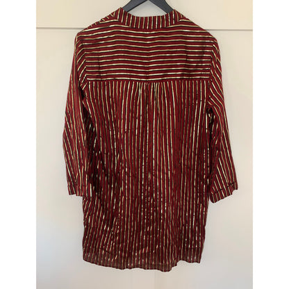 Show Me Your Mumu Maribelle Shirt Dress in Late Night Stripe Size XS Long Sleeve
