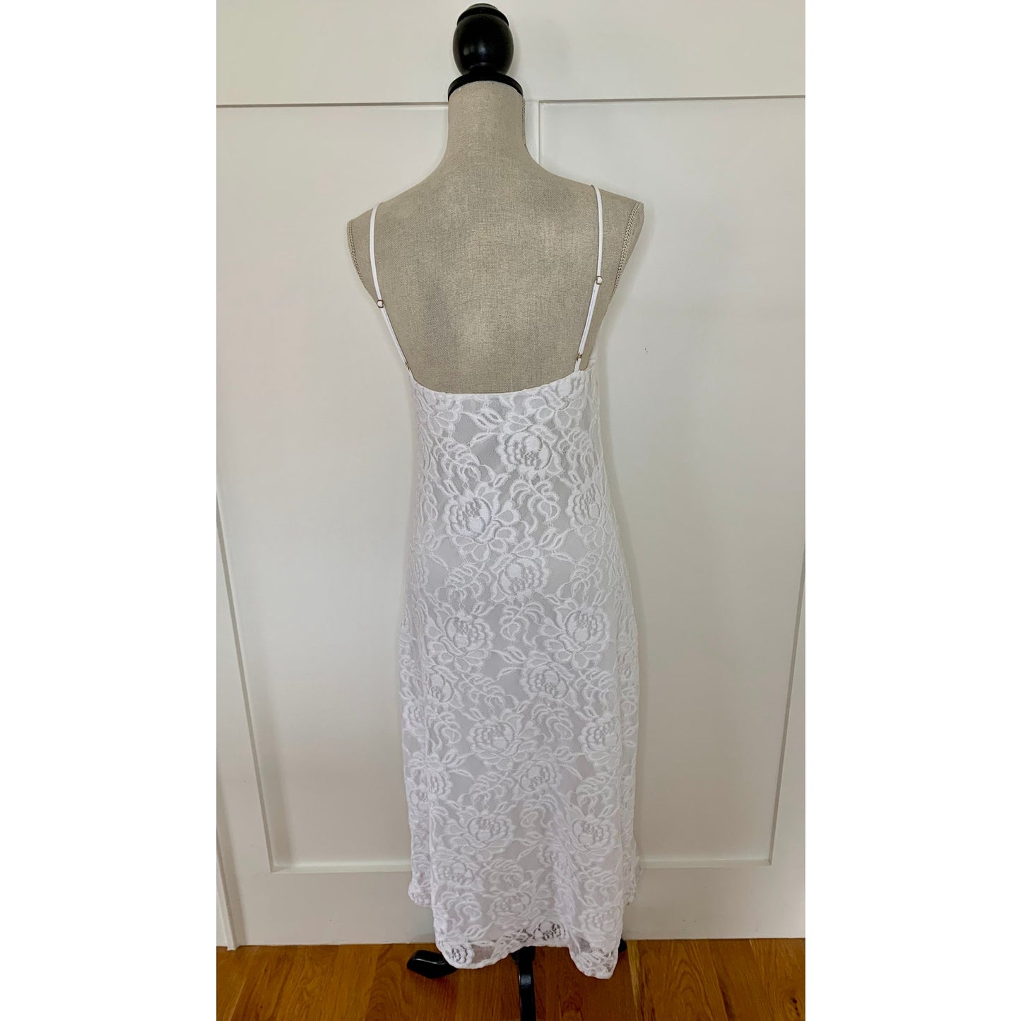Show Me Your Mumu Lace Midi Dress White Small Floral Wedding Bridesmaid Party