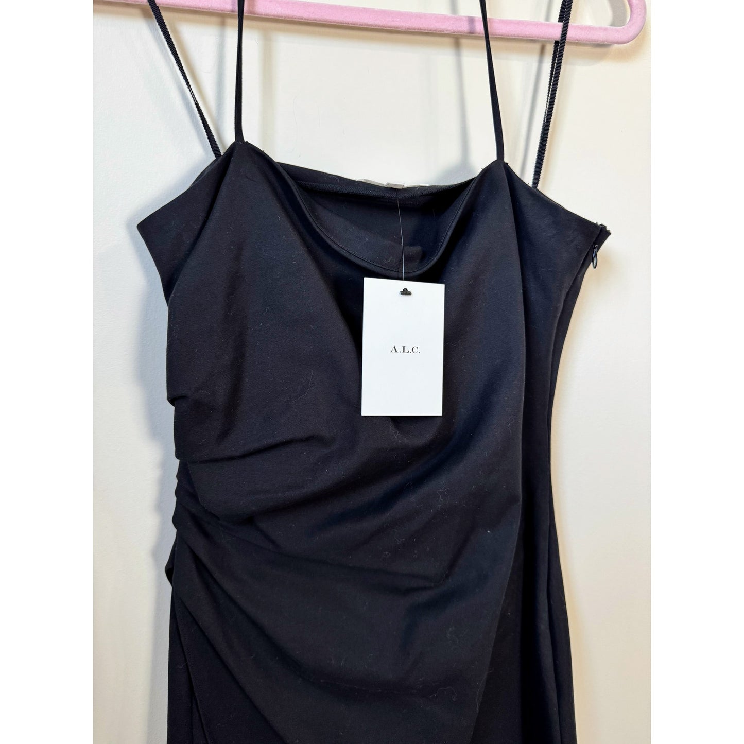 NEW NWT A.L.C Charlie Black Mini Dress Size 6 LBD