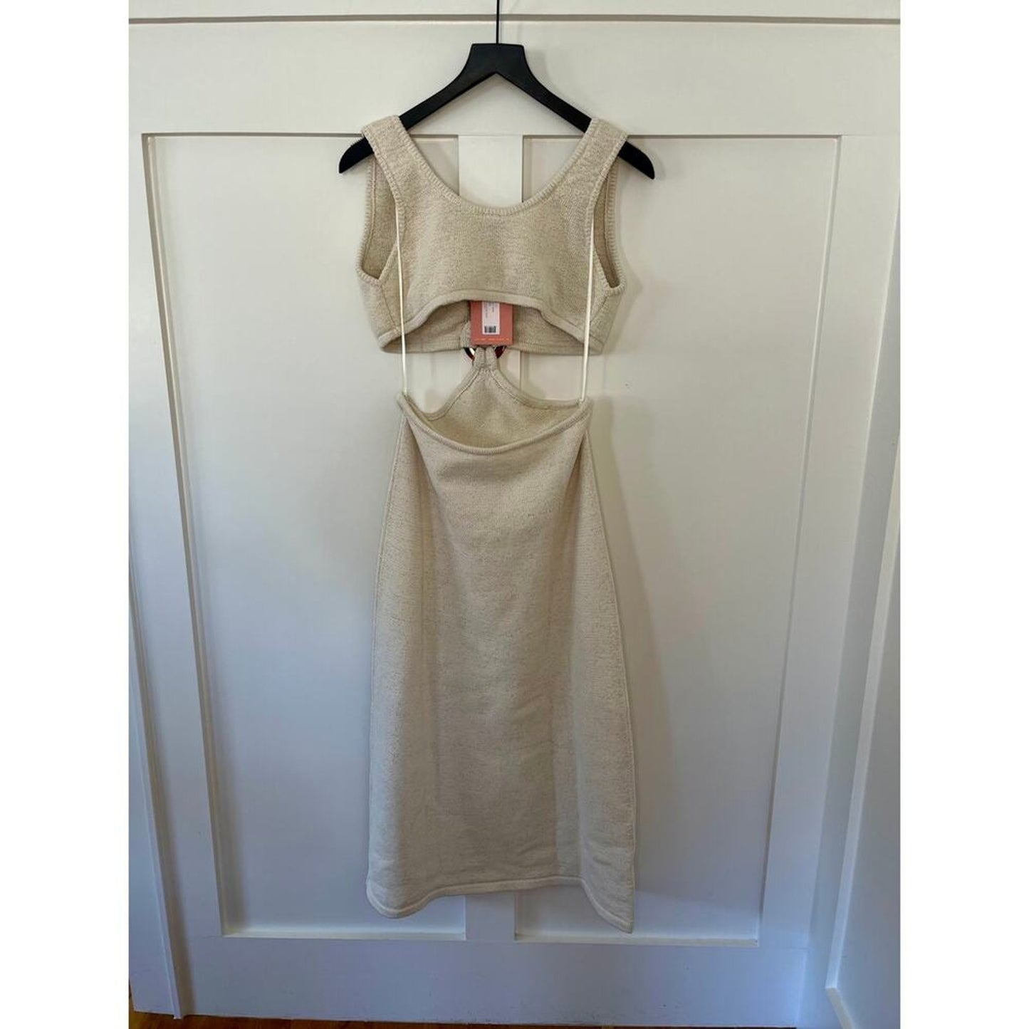 Cult Gaia Bank‎ Knit Dress Off White Size XL