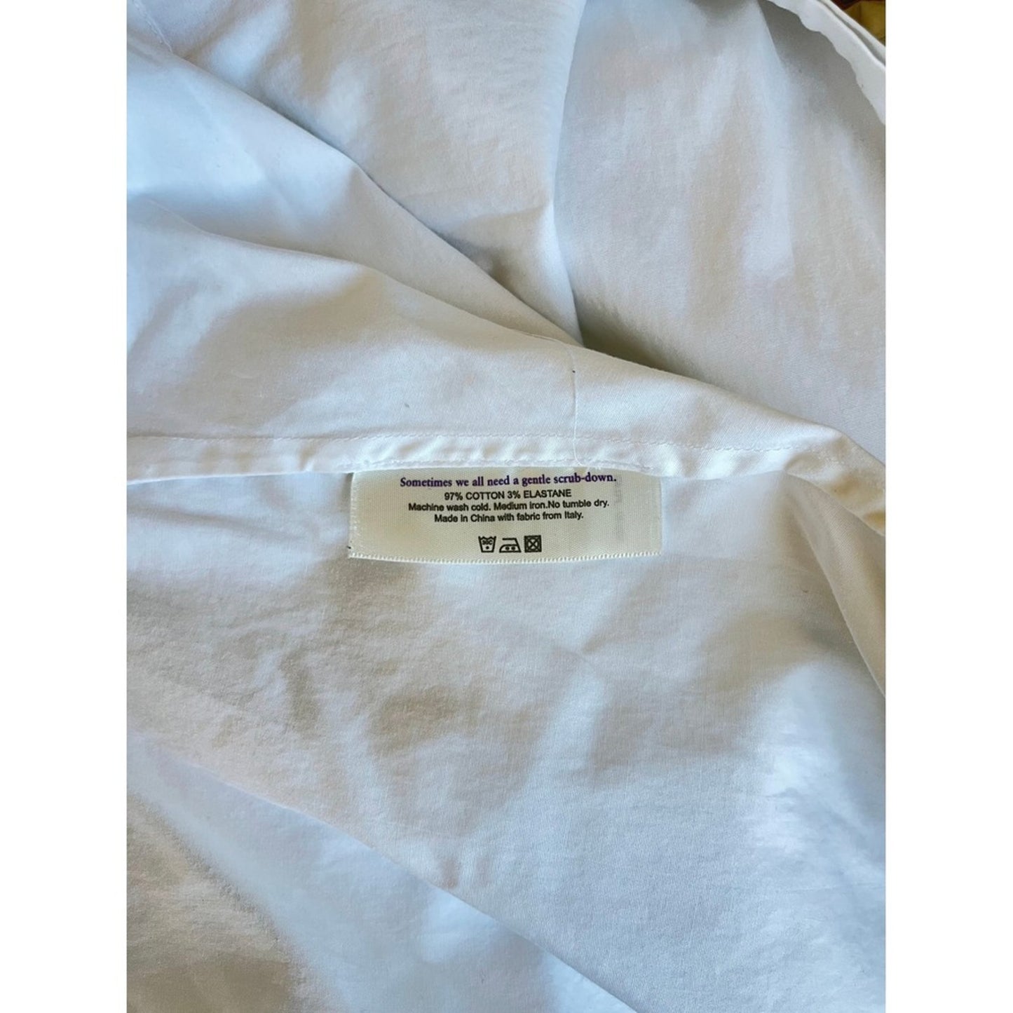 MM La Fleur New York White Button Up Shirt Classic Collar Long Sleeve Top Size 2