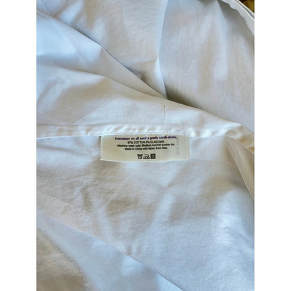 MM La Fleur New York White Button Up Shirt Classic Collar Long Sleeve Top Size 2