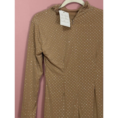 Show Me Your Mumu All Out Maxi Dress in Taupe Size Medium