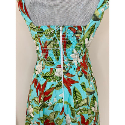 Show Me Your Mumu Prim Dress Midi Spicy Peppers Medium Floral Sleeveless Lined