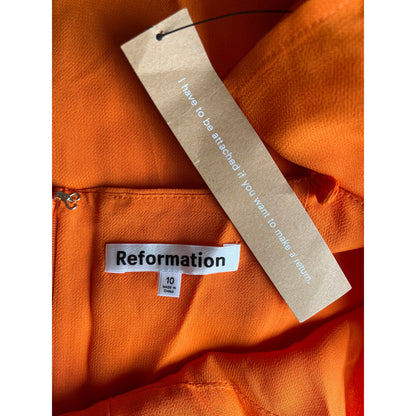 Reformation Ocean Mini Dress Orange Size 10