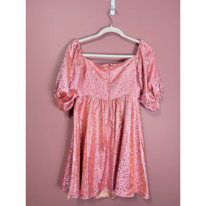 Sau Lee Arabella Mini Dress Pink Mini Dress Size 4