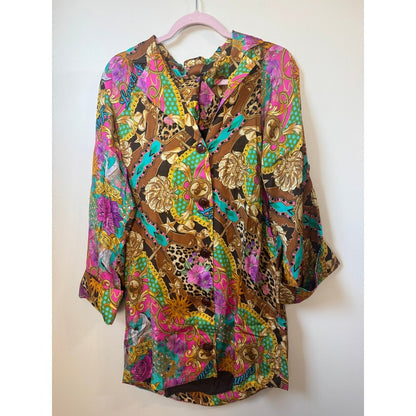 Spell Lovers & Dreamers Blazer Dress Cosmos Pink Leopard Floral Mini NWT S