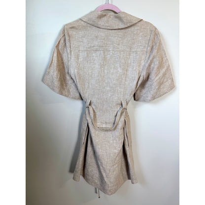 NEW NWT Aje. Morgan Mini Dress in Dune Beige US Size 2