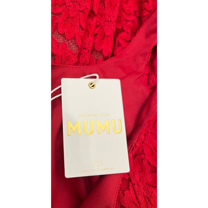 NEW NWT Show Me Your Mumu Ricci Skort Dress Red Lace Size Medium