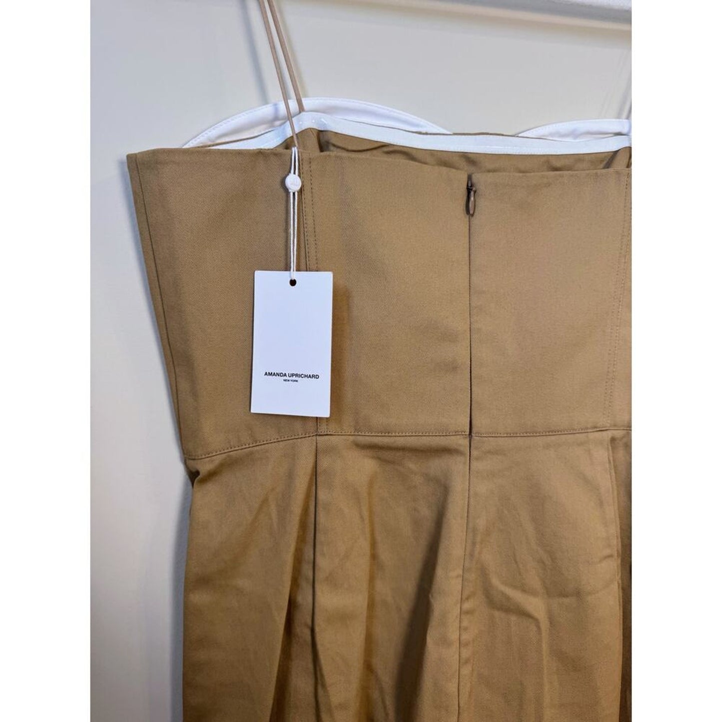 NEW‎ NWT Amanda Uprichard Malene Mini Dress Tan Size Large