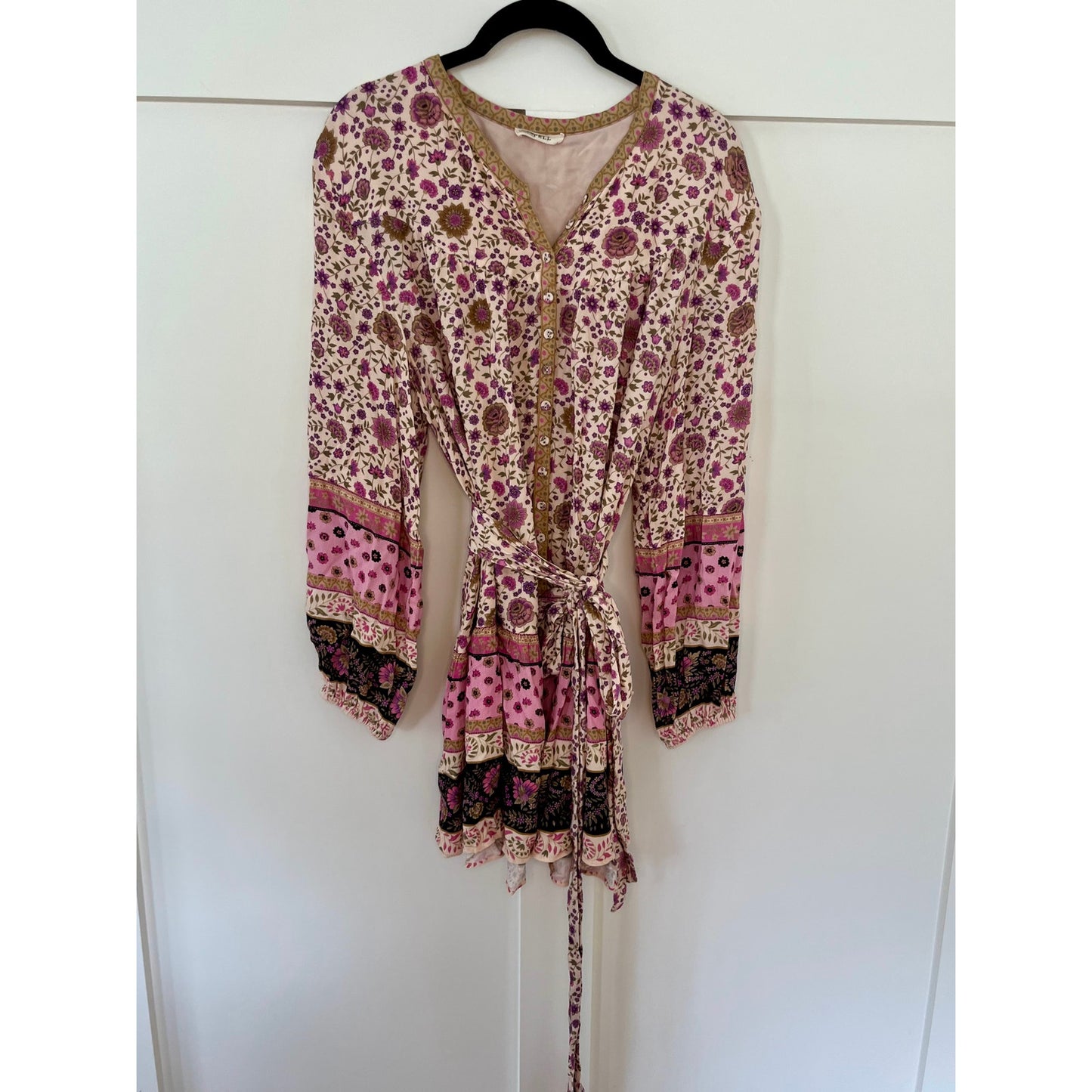NEW Spell & The Gypsy Collective Lady Untamed Tunic Mini Dress Pink Floral