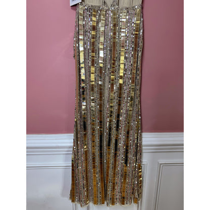 Mac Duggal Beaded Embellished Mirror Gown Size 6 STYLE 38391