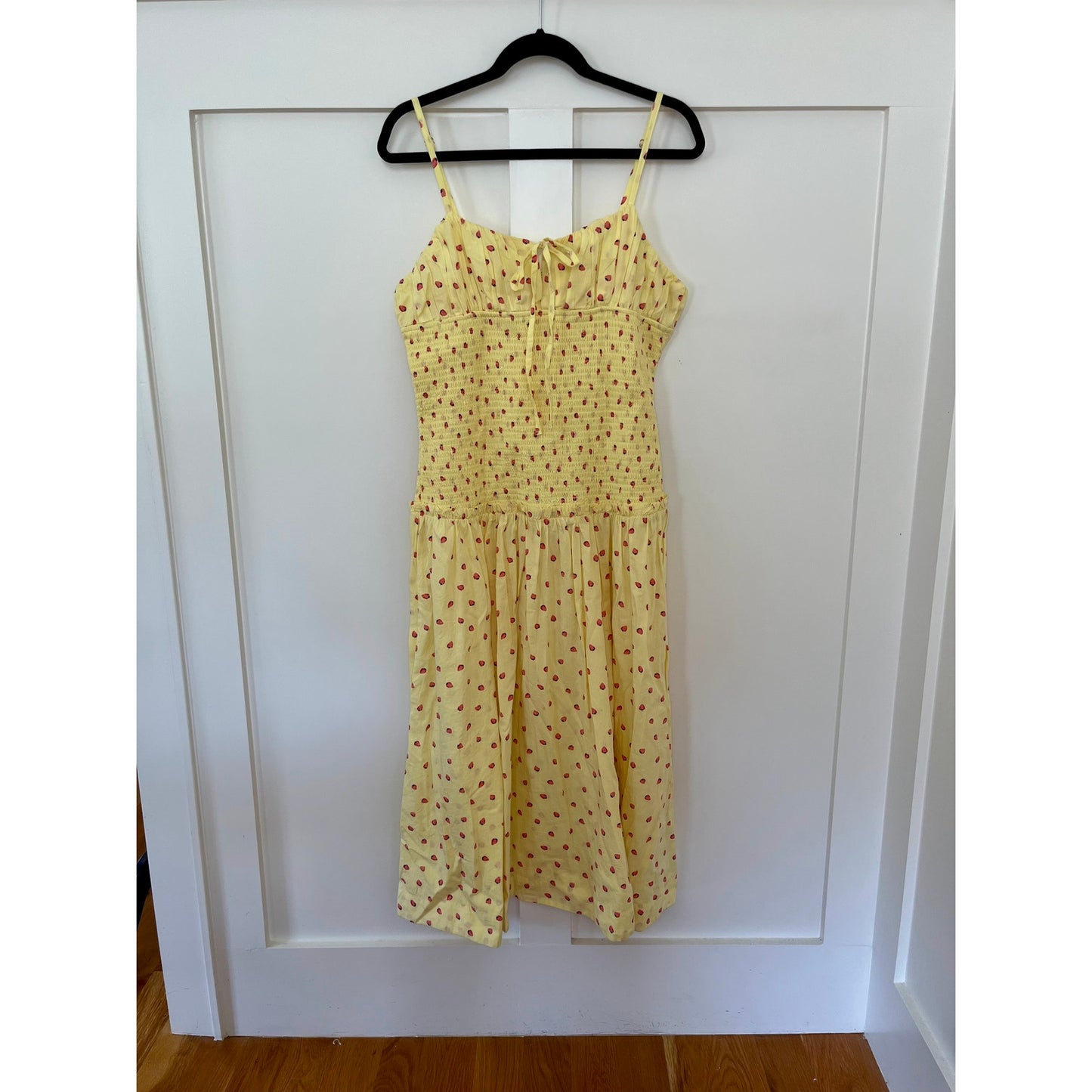 NEW Free People Strawberry Lemon Midi Picnic Dress Size Large