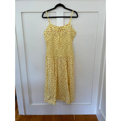 NEW Free People Strawberry Lemon Midi Picnic Dress Size Large