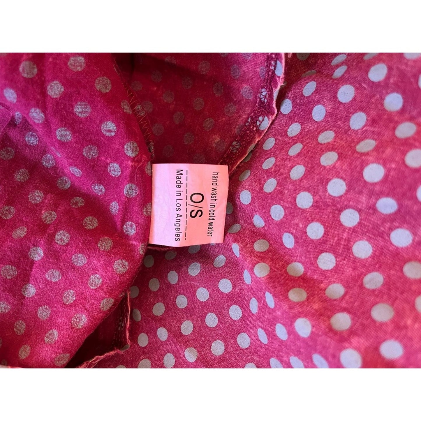 Jaded Gypsy Sweet Nothings Dress Pink Polka Dot Oversized Boho Maxi O S