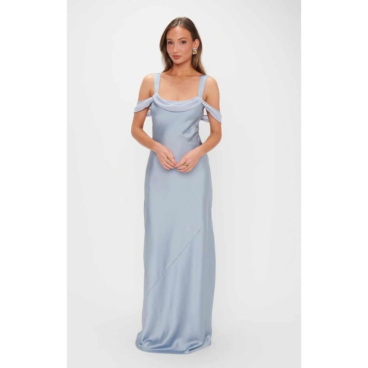 Show Me Your Mumu Bella Maxi Dress Off Shoulder Formal Gown Bridesmaid