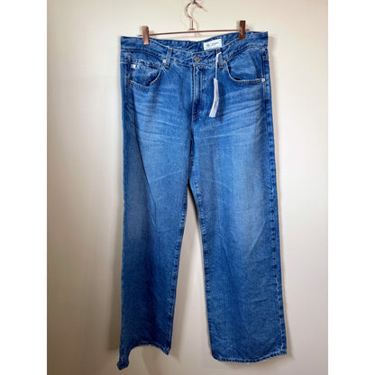 NEW NWT AG Adriano Goldschmeid Adria Low-Rise Wide Leg Jeans in Flashback Size 30