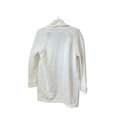 J Crew Cream Textured Knit Shawl Collar Cardigan Sweater XS