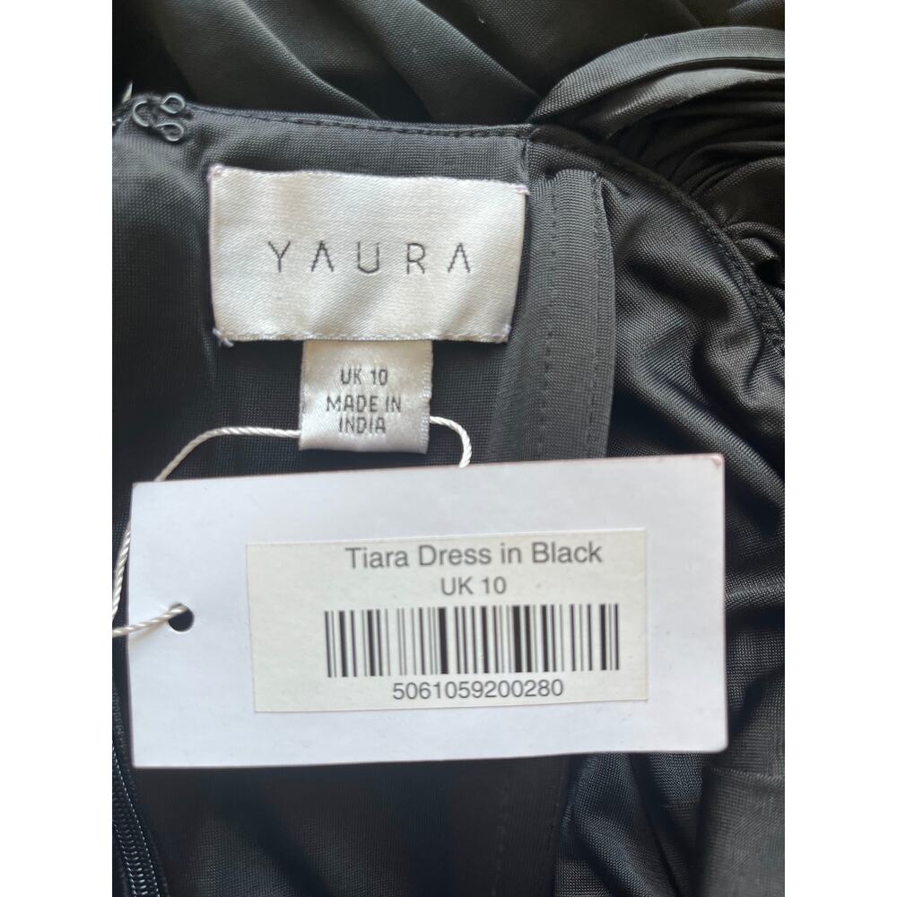 Yaura Tiara Dress Black Size Medium UK 10