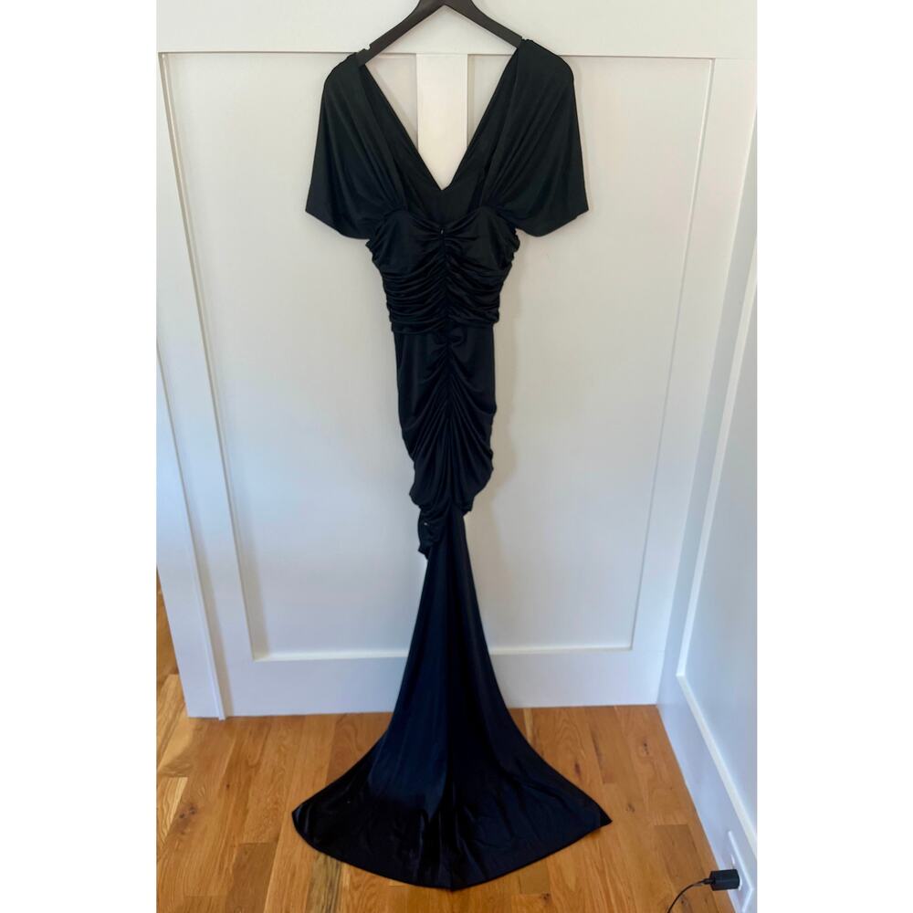 Yaura Tiara Dress Black Size Medium UK 10