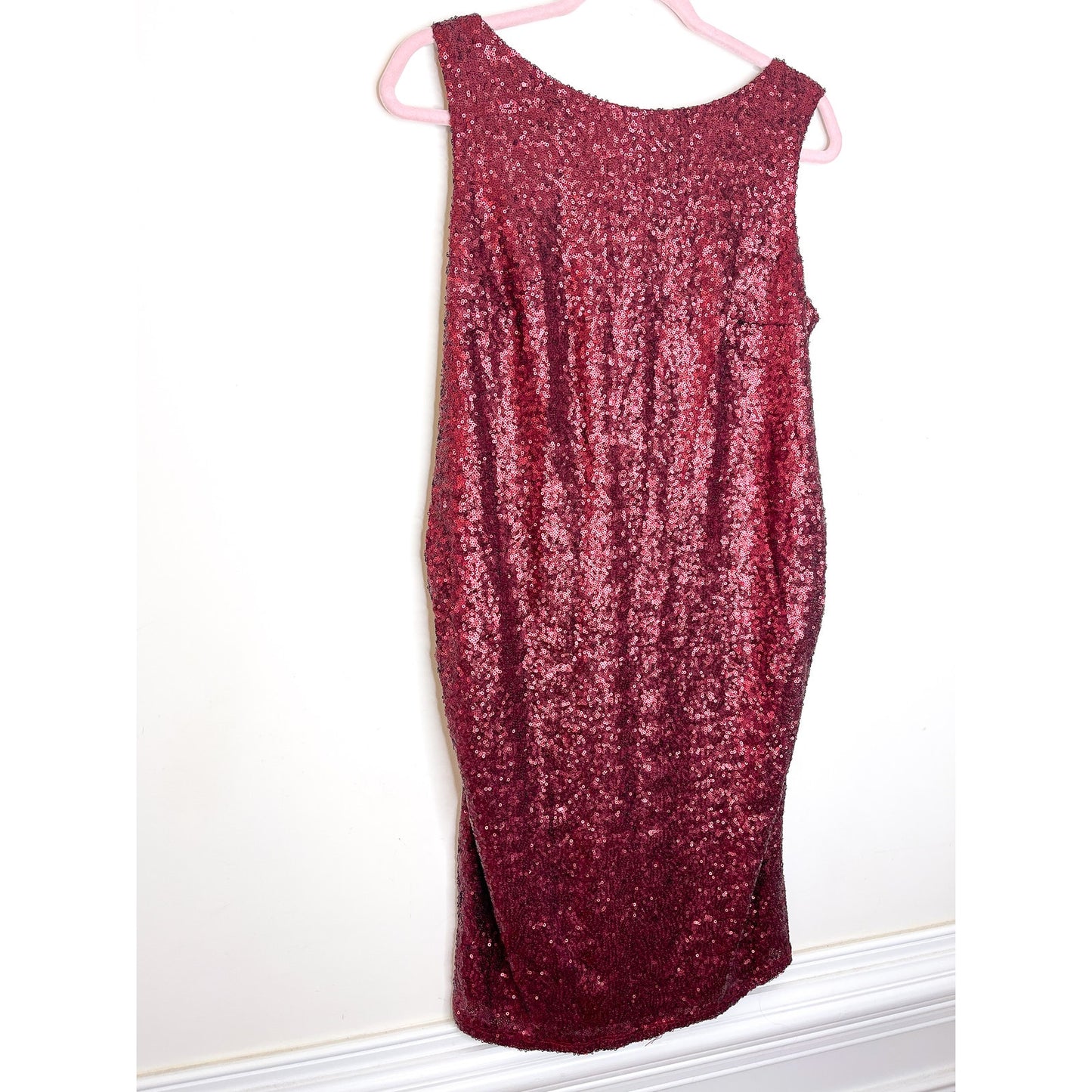 ASOS Maternity Red Sequin Mini Dress Size 6 Maternity