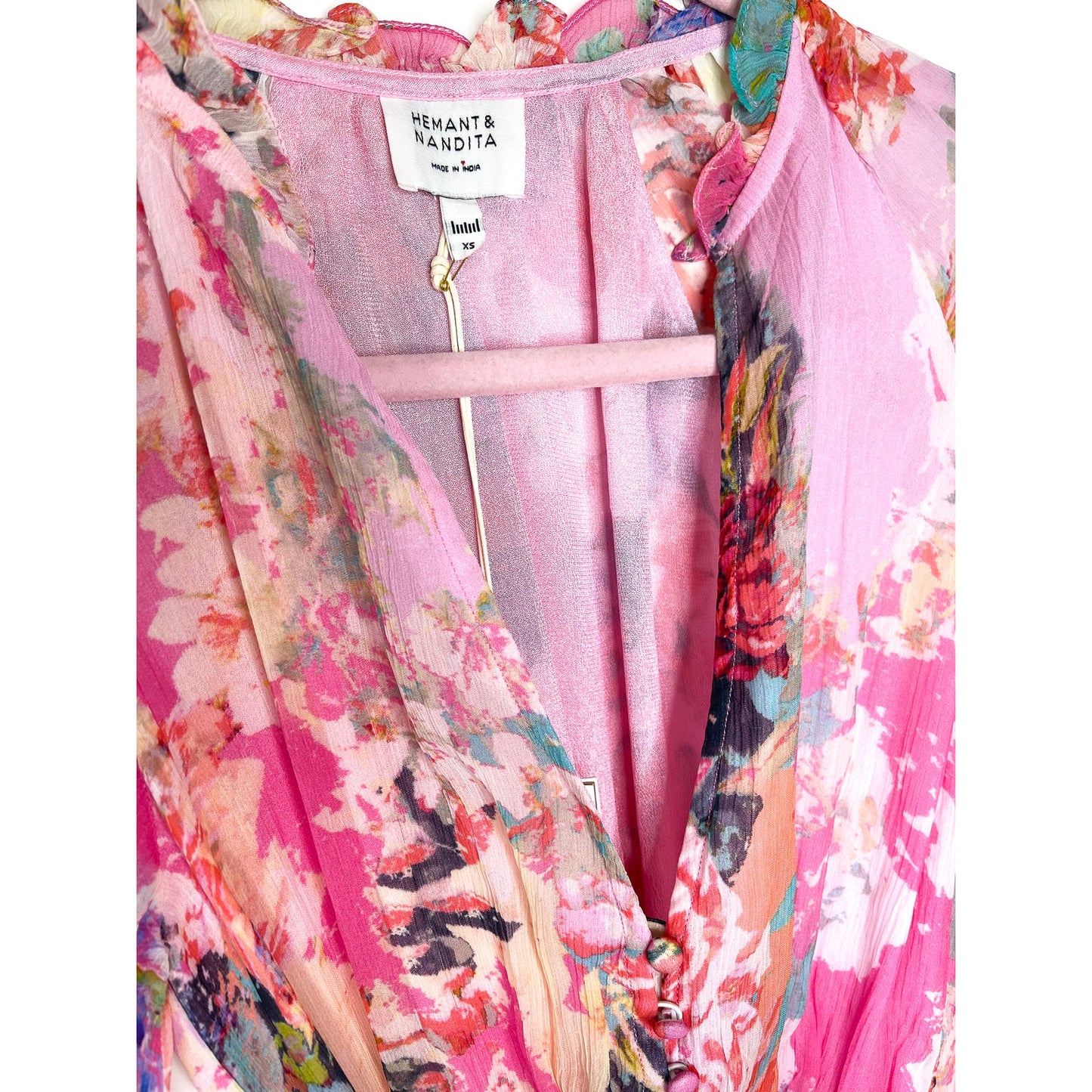 Hemant & Nandita X Revolve Sage Romper in Pink Size XS