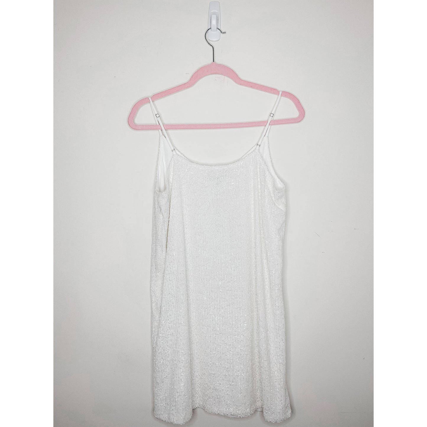 Generation Love Astrid White Sequin Mini Dress Size Medium